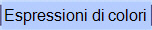 Espressioni di colori